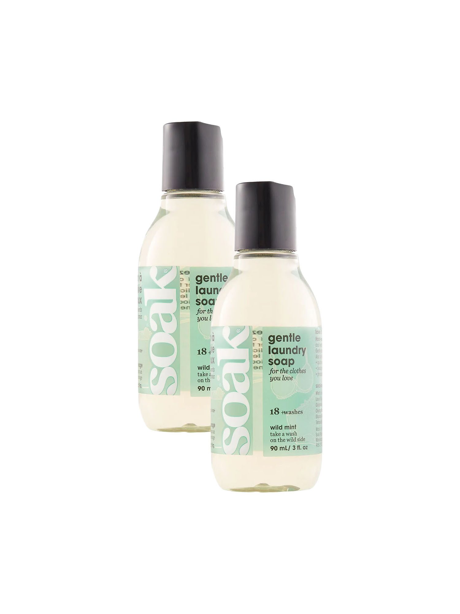 Soak 2-Pack Nachhaltiges Waschmittel - Biologisch abbaubar - Ohne Ausspülen Spezialwaschmittel (2-St. Flüssig Vollwaschmittel biologisch abbaubar)