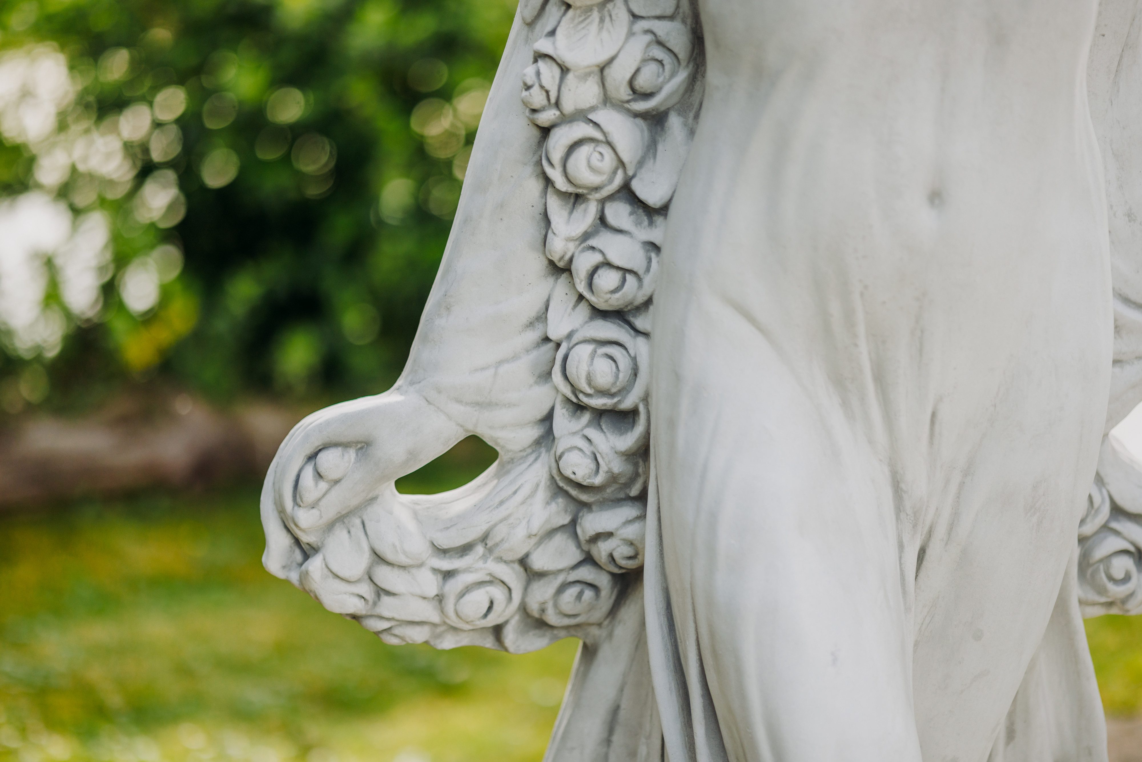 gartendekoparadies.de Gartenfigur Schutzpatronin der göttlichen Flora, Steinfigur, H. 163 cm, 255 kg, Frostsicher