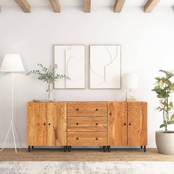 vidaXL Sideboard Beistellschränke 3 Stk. 60x33x75 cm Massivholz Akazie