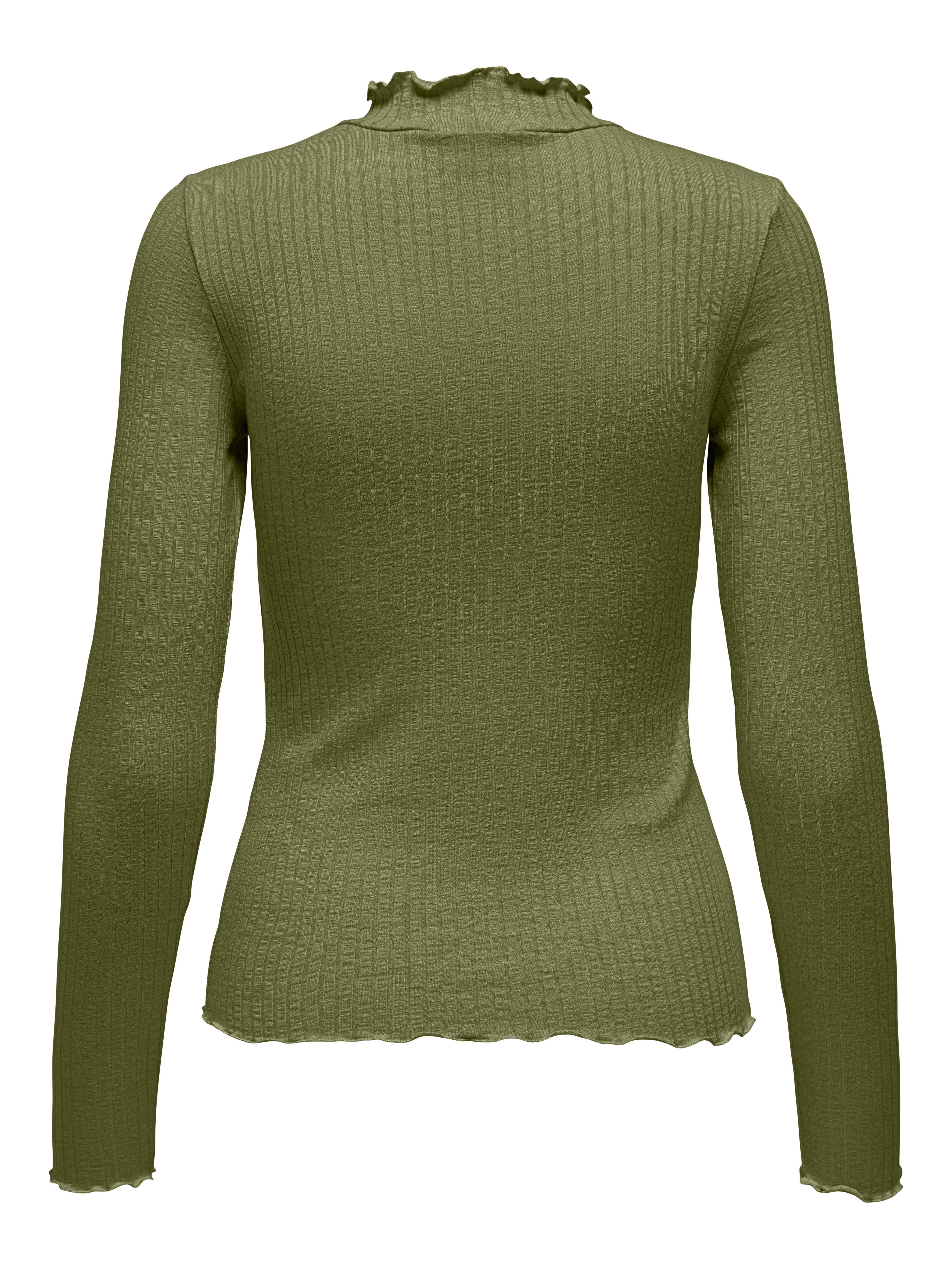 JDY Langarmbluse JDYFRANSISKA L/S HIGHNECK TOP JRS NOOS Viskosemischung, slim fit