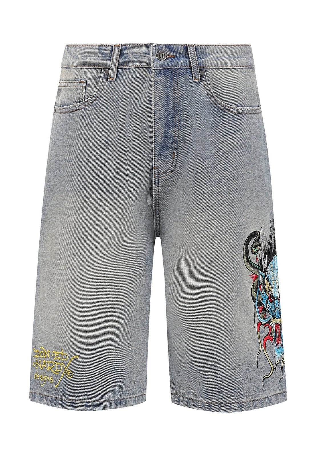 Ed Hardy Джинсыshorts Short Джинсы Ed Hardy Medusa Drag bleach