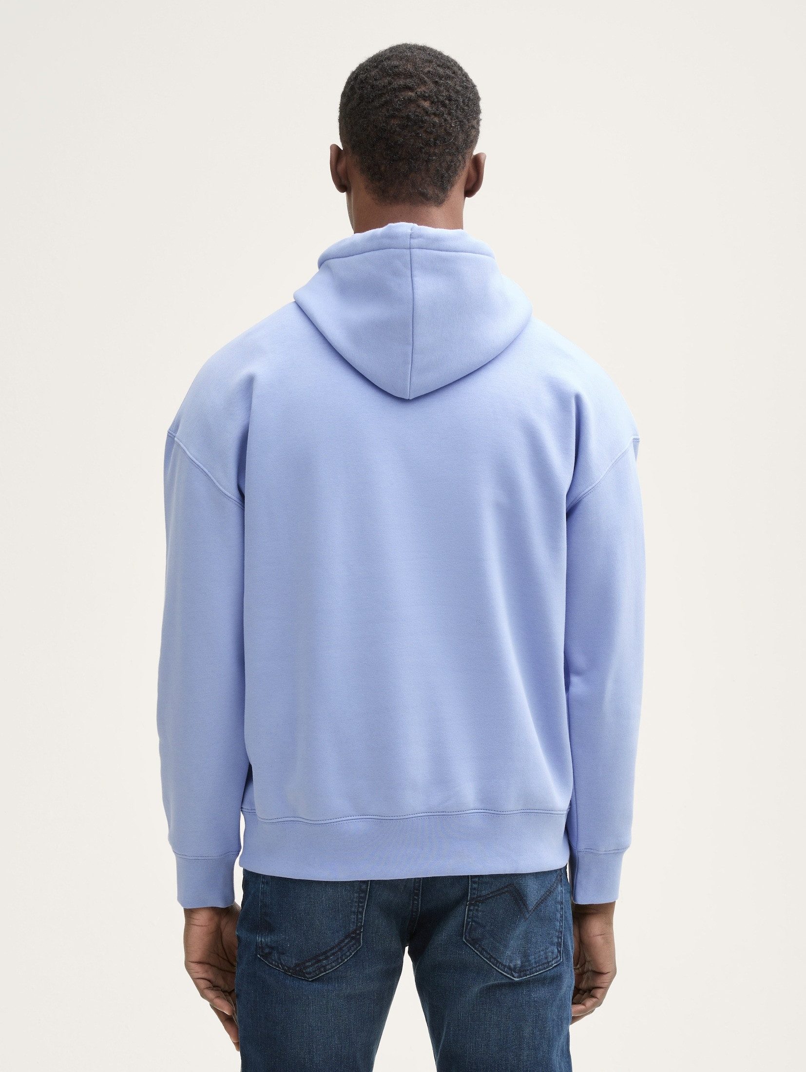 TOM TAILOR Denim Sweatshirt Strick & Sweatshirts Relaxed Hoodie Sweatshirt mit Logo-Print