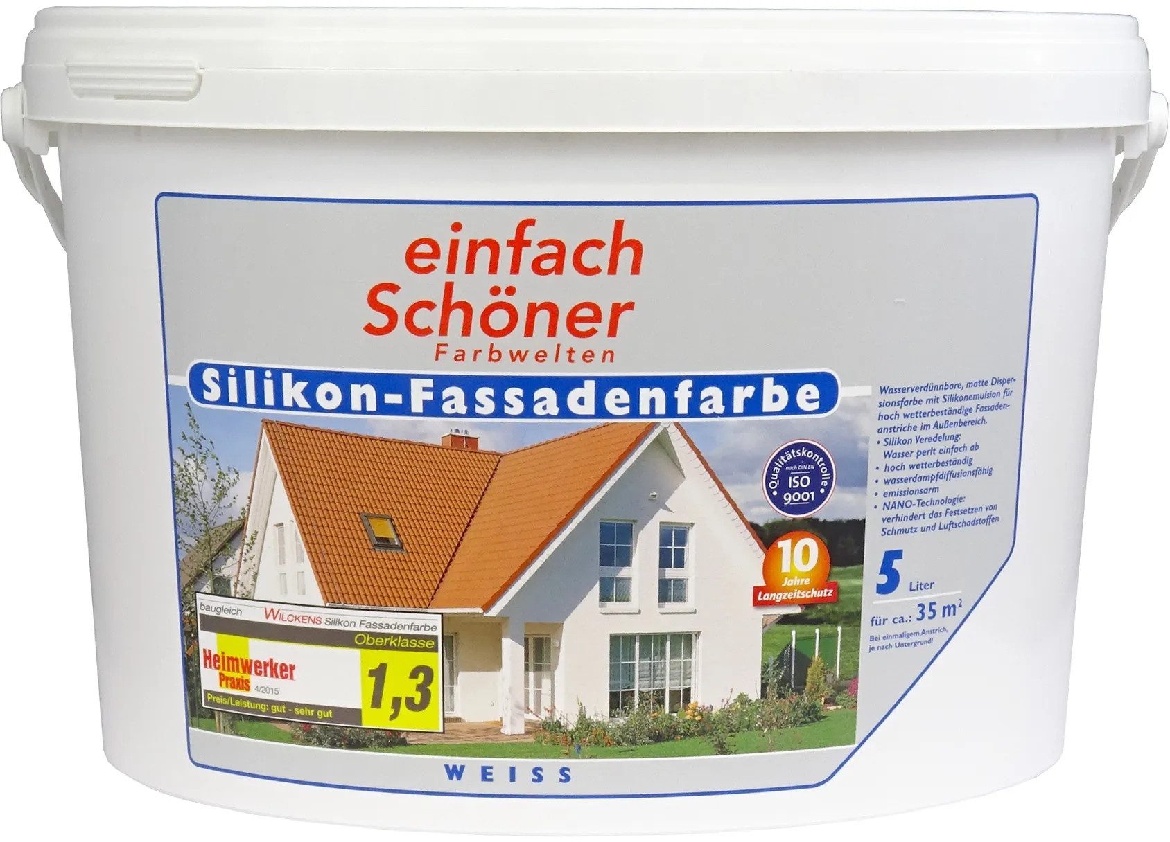 Wilckens Farben Fassadenfarbe einfach Schöner Silikon-Fassadenfarbe