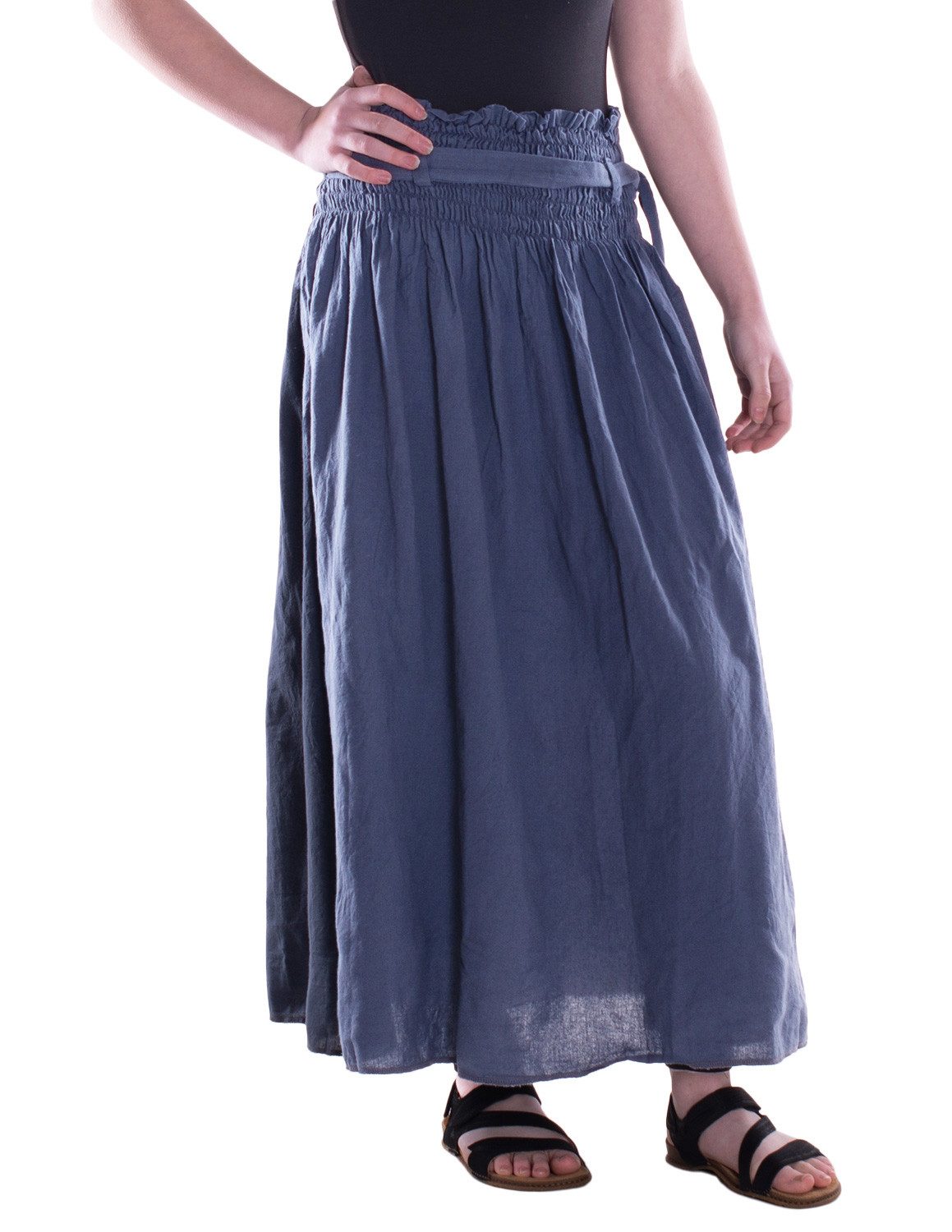 Vishes Maxirock Damen Maxi-Rock Baumwolle Boho günstig online kaufen