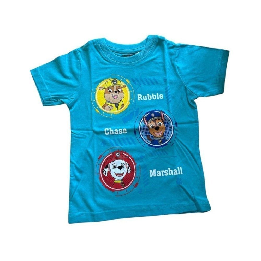 PAW PATROL T-Shirt Kurzärmliges Paw Patrol-Tshirt für Jungen, "Rubble, Chase, Marshall"