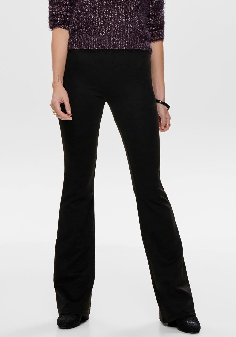 Jerseyhose ONLFEVER STRETCH FLAIRED PANTS JRS