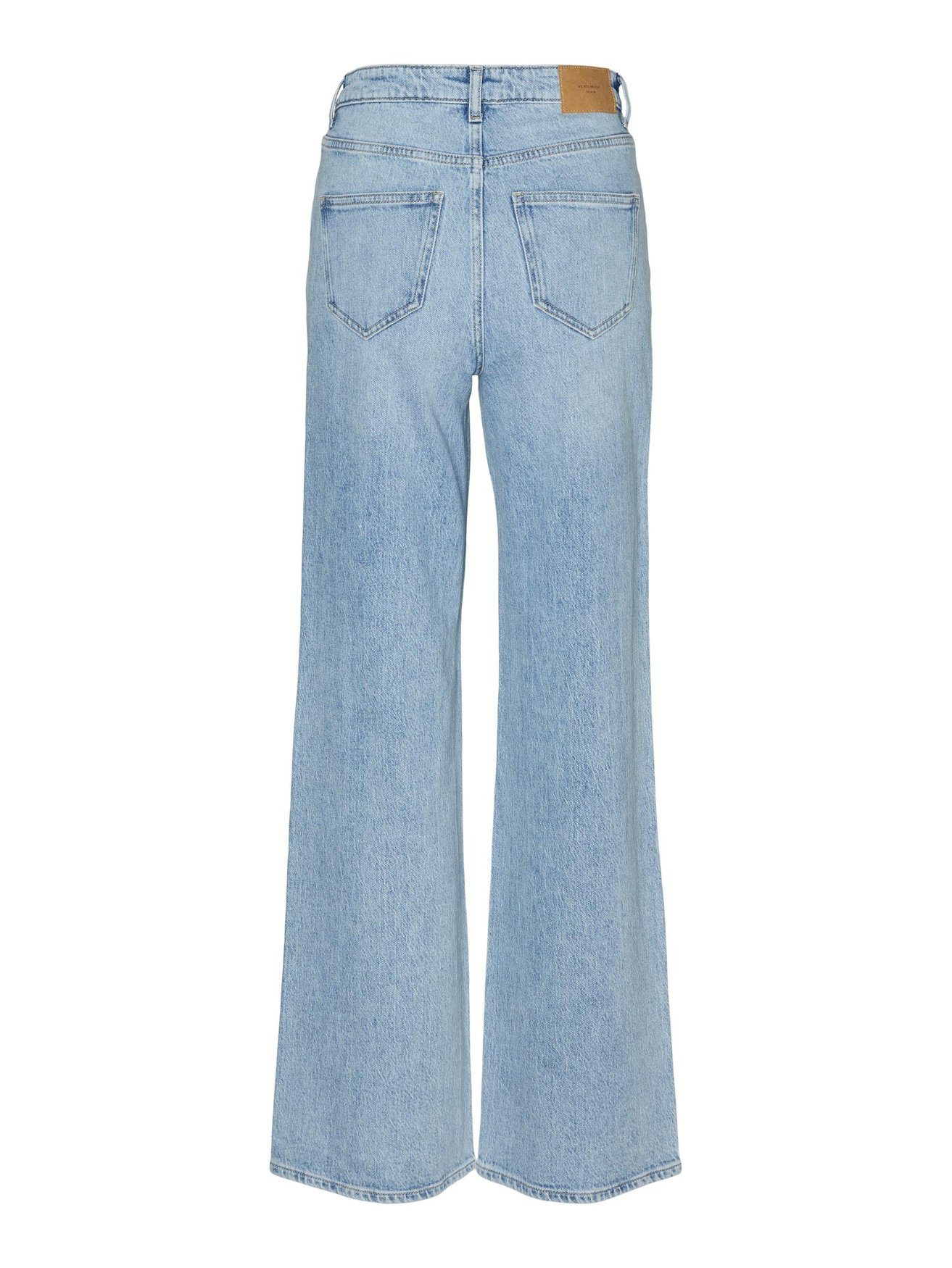 Jeans Washed in Stone Vero Moda 5973 Hellblau Denim Fit Straight Schlagjeans VMTESSA
