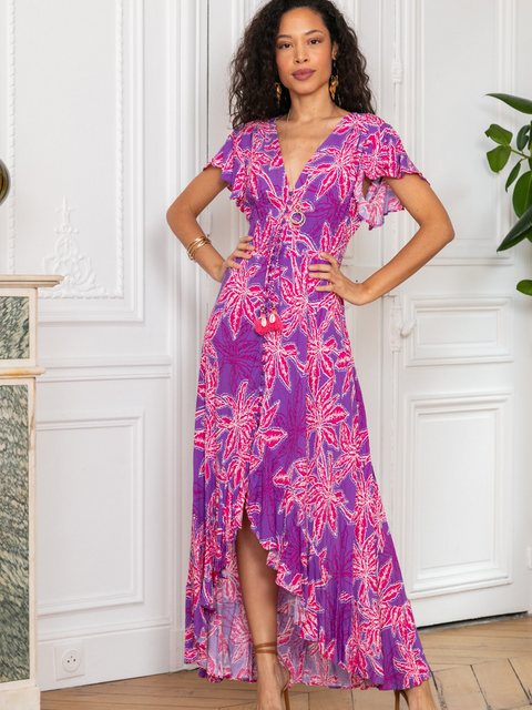 ANNIS Fashion & Accessoires Maxikleid "GIORGIA" (1-tlg) NEU. Viskose, lang günstig online kaufen