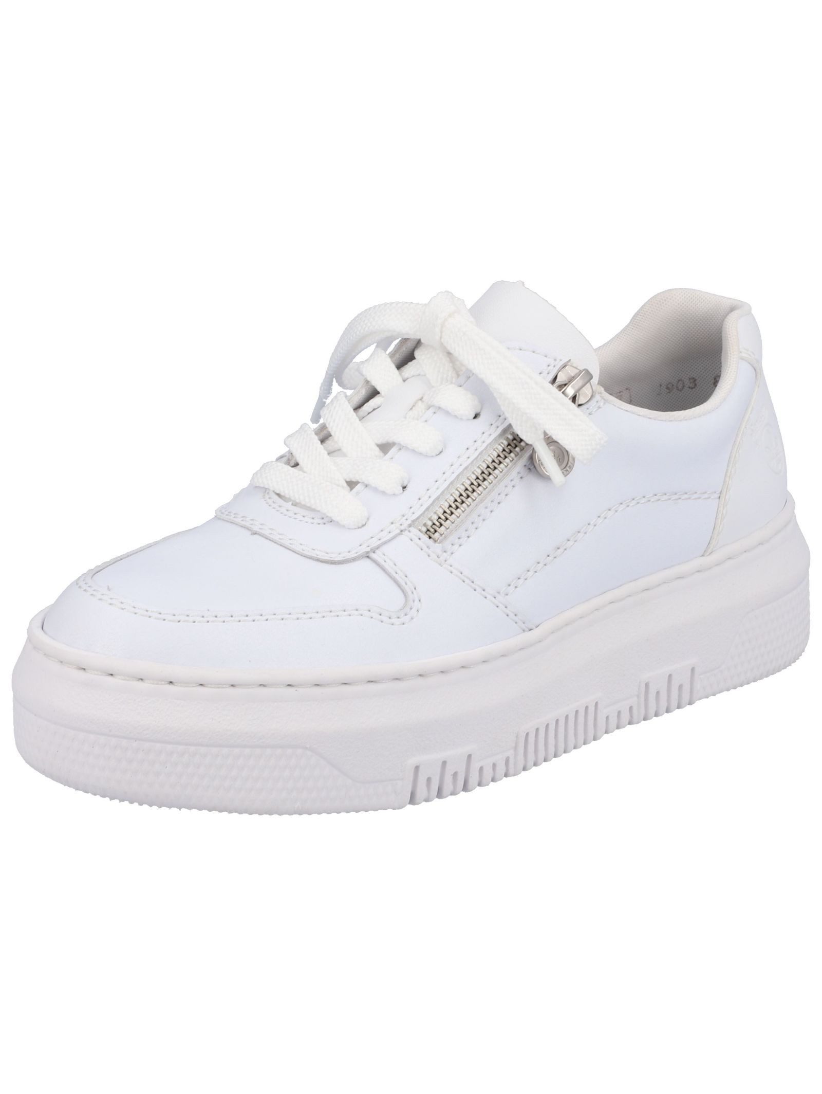 Sneaker Glattleder Plateausneaker