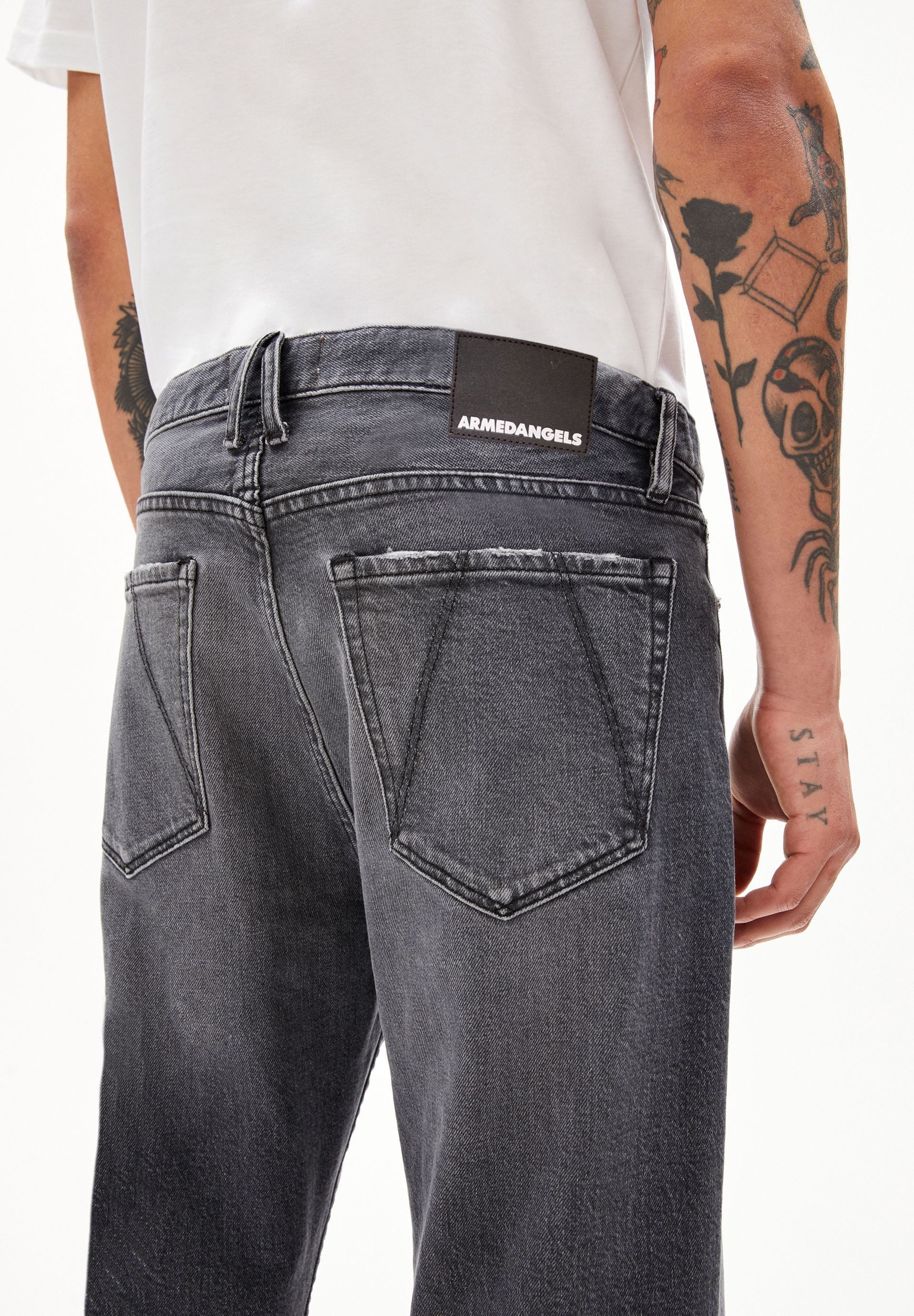 Armedangels Tapered-fit-Jeans AAUSTIN (Comfort-Stretch, Relaxed Fit) Mid waist
