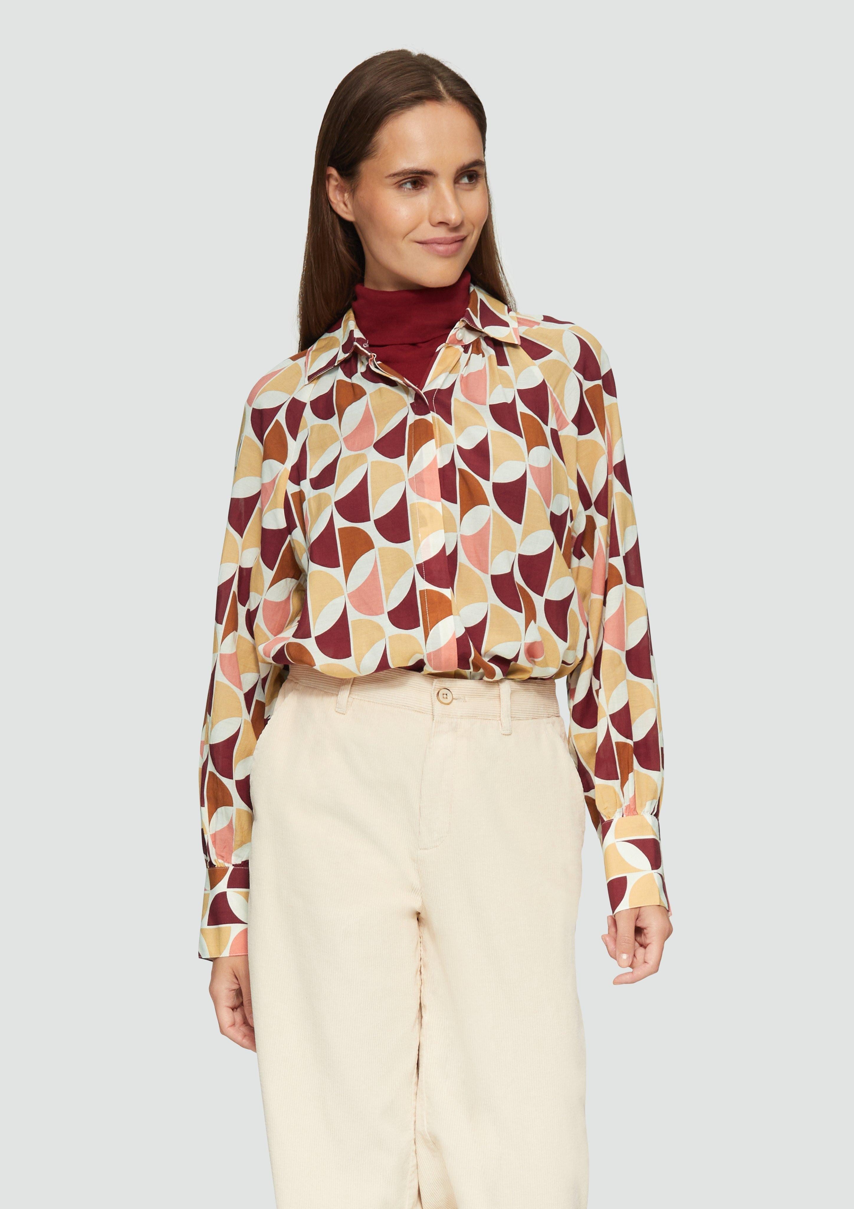 s.Oliver Langarmbluse Bluse im Relaxed Fit günstig online kaufen