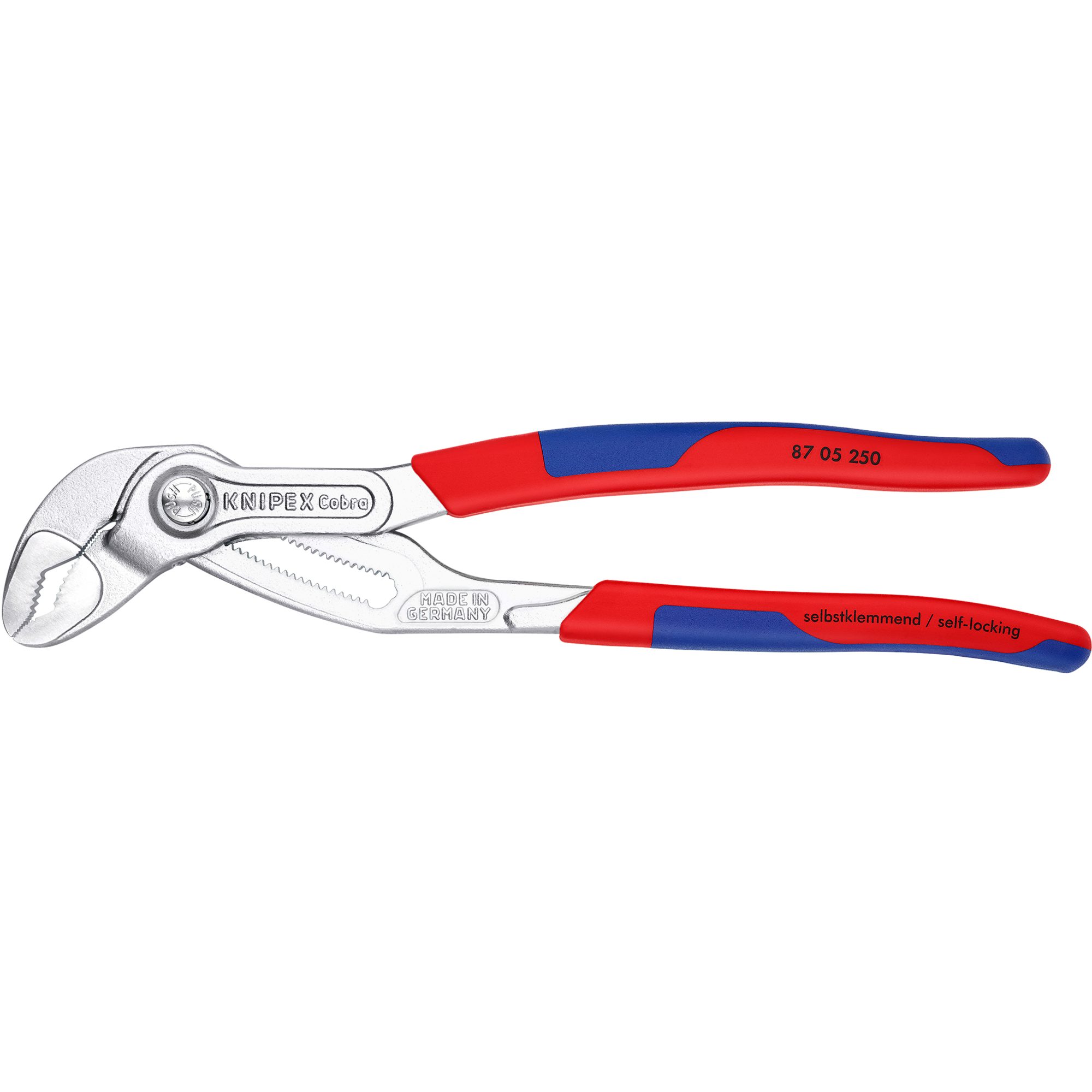 Knipex Rohrzange KNIPEX Cobra Rohr- / Wasserpumpen-Zange 87 05 250, (Länge 250mm, für