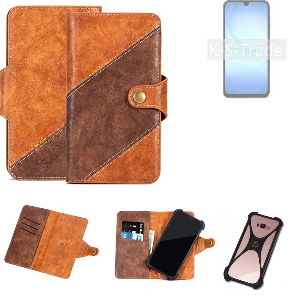 K-S-Trade Handyhülle für Samsung Galaxy A17 5G, Handyhülle Schutzhülle Bookstyle Case Wallet-Case Cover