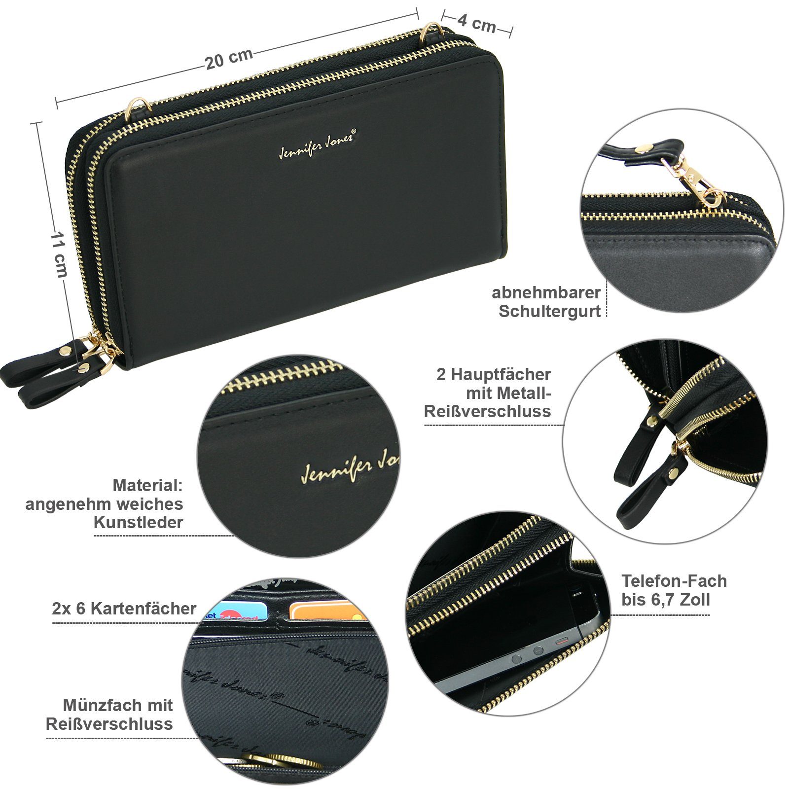 J JONES JENNIFER JONES Schultertasche Umhängetasche günstig online kaufen