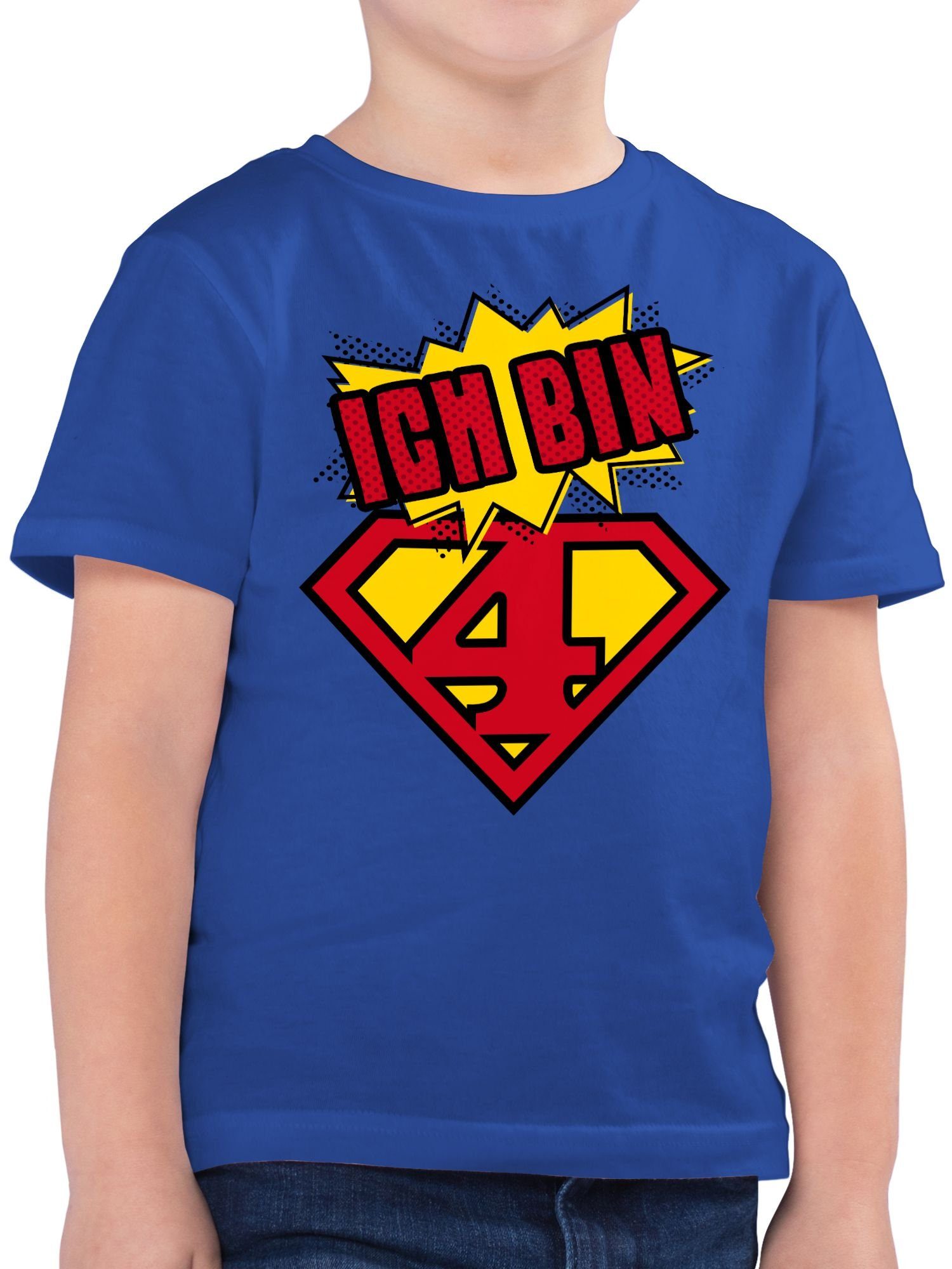 T-Shirt Ich bin vier Superheld