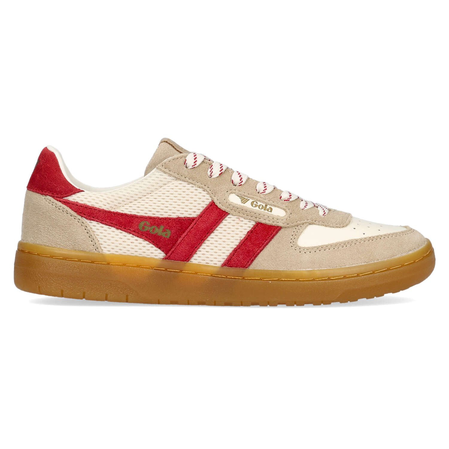 Gola Hawk 83 Off White/Bone/Deep Red/Gum Sneaker