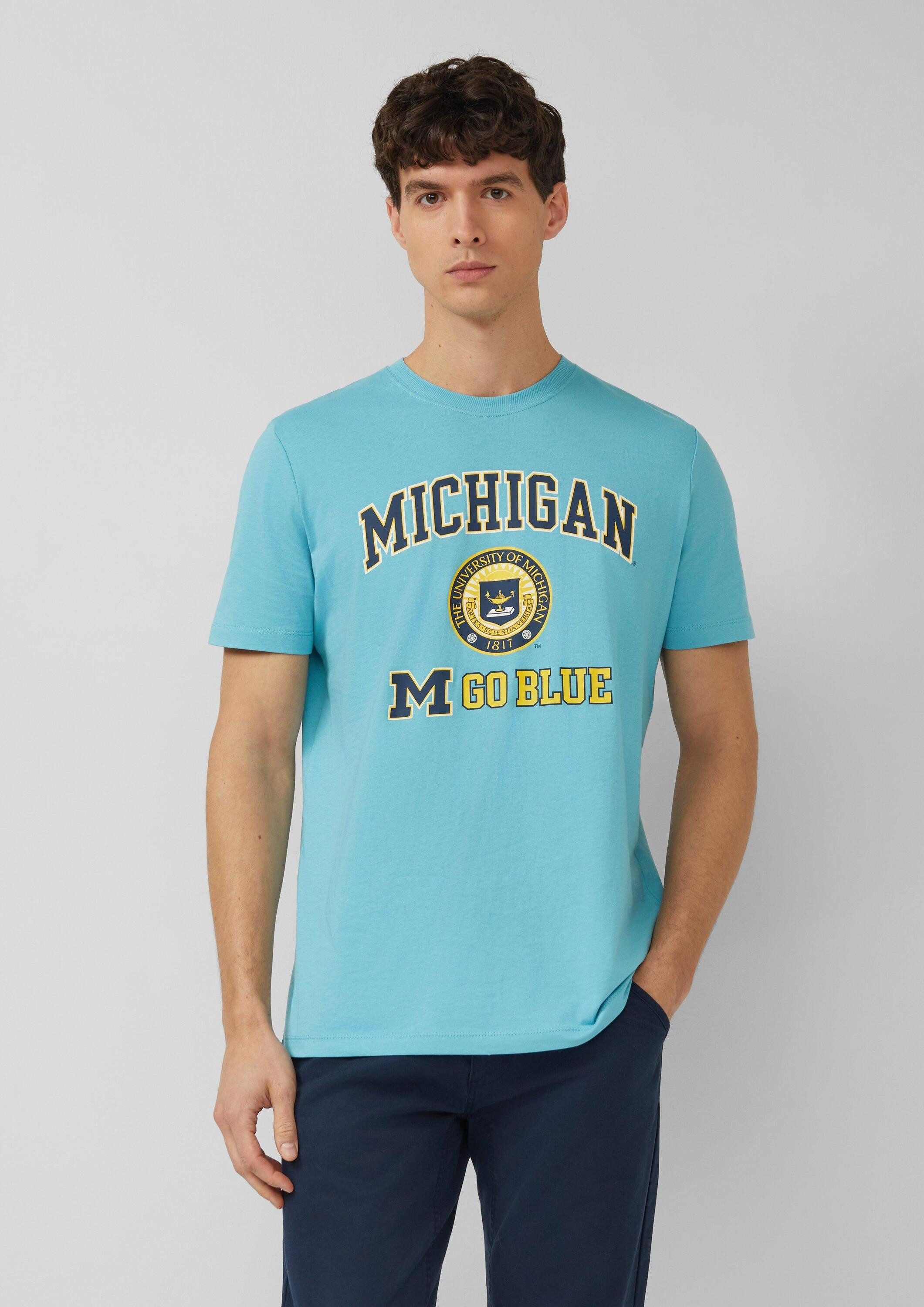 s.Oliver Kurzarmshirt T-Shirt T-Shirt mit College-Artwork