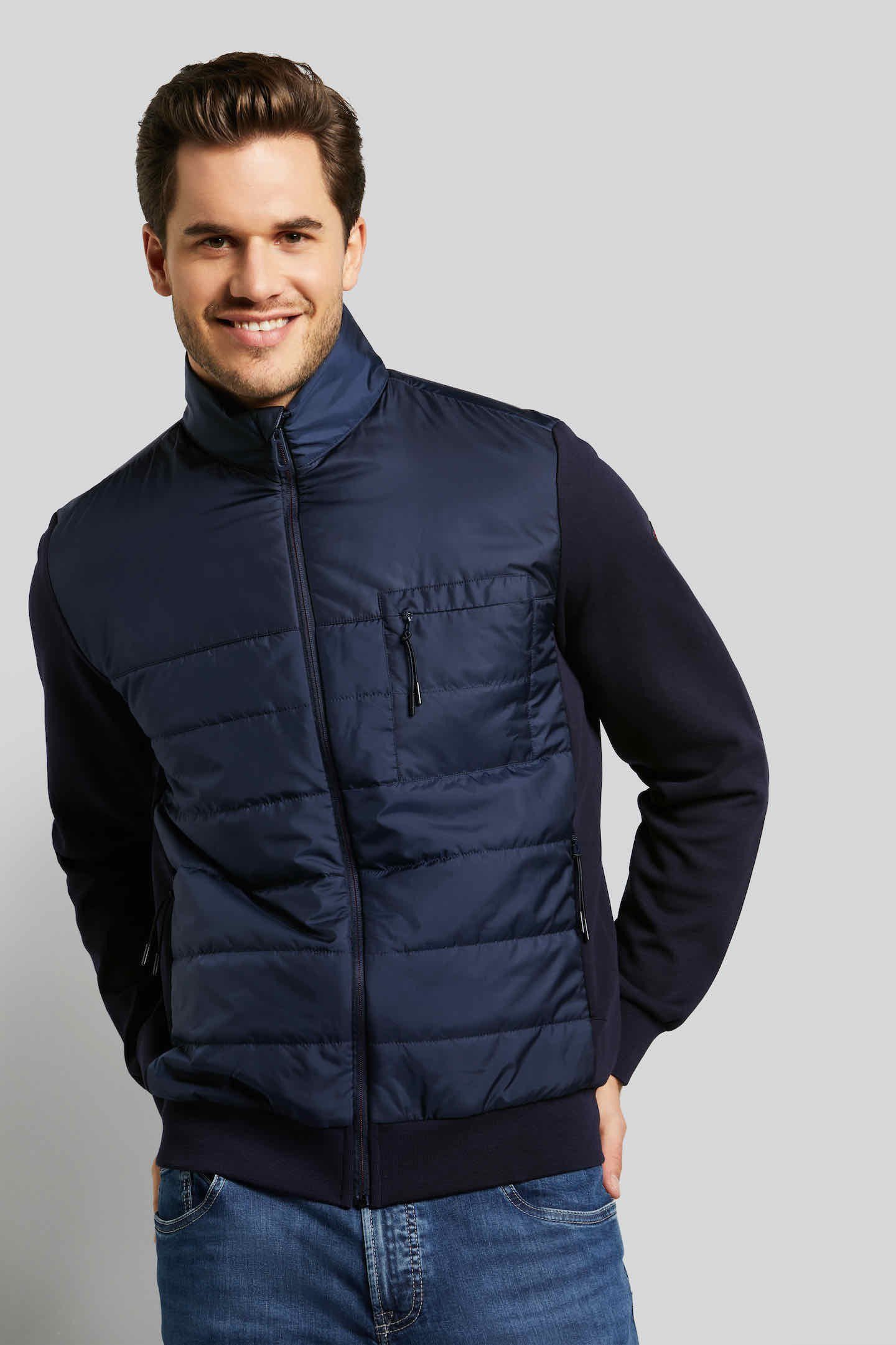 mit bugatti roten Sweatjacke Mesh-Details