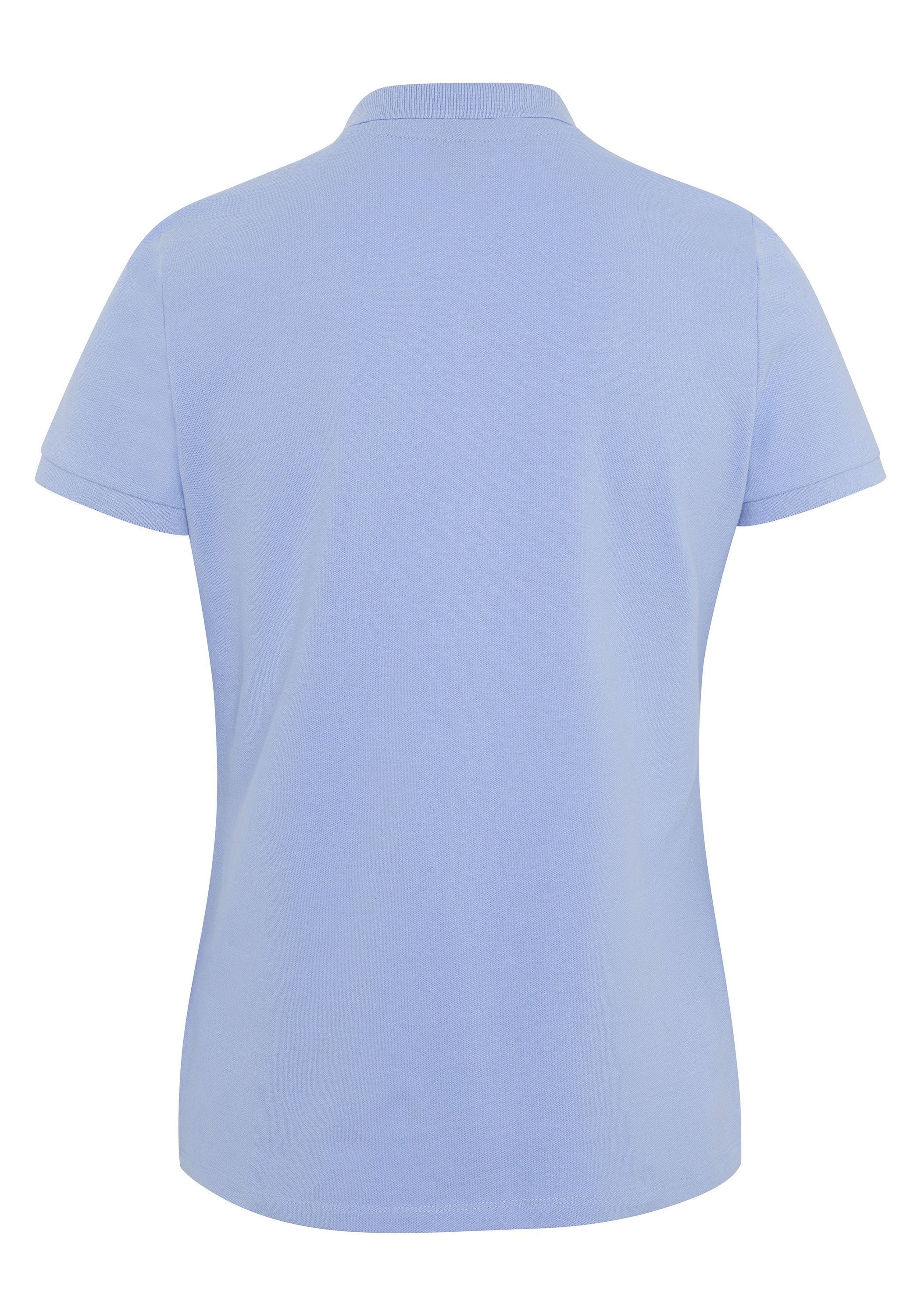 mit Blue Brunnera Label-Stickerei Polo Poloshirt Sylt