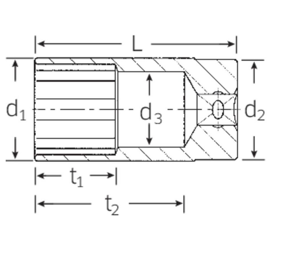 Thumbnail - Stahlwille Steckschlüssel Steckschlüsseleinsatz 1/2″ 27 mm