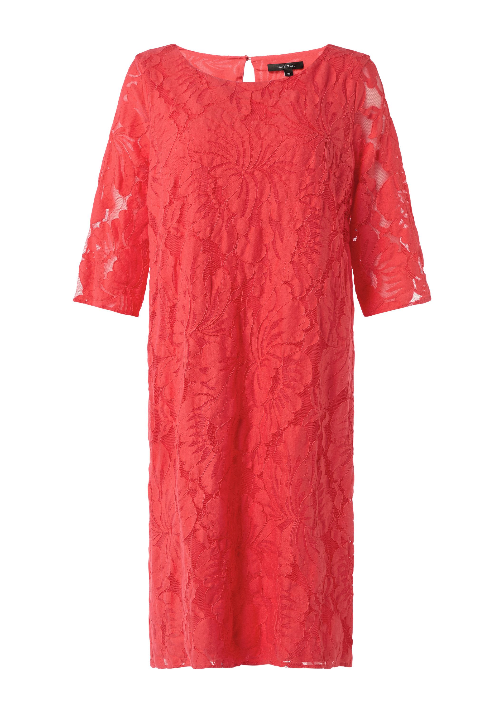 comma Minikleid Kleid Kurzes Kleid mit Spitze günstig online kaufen