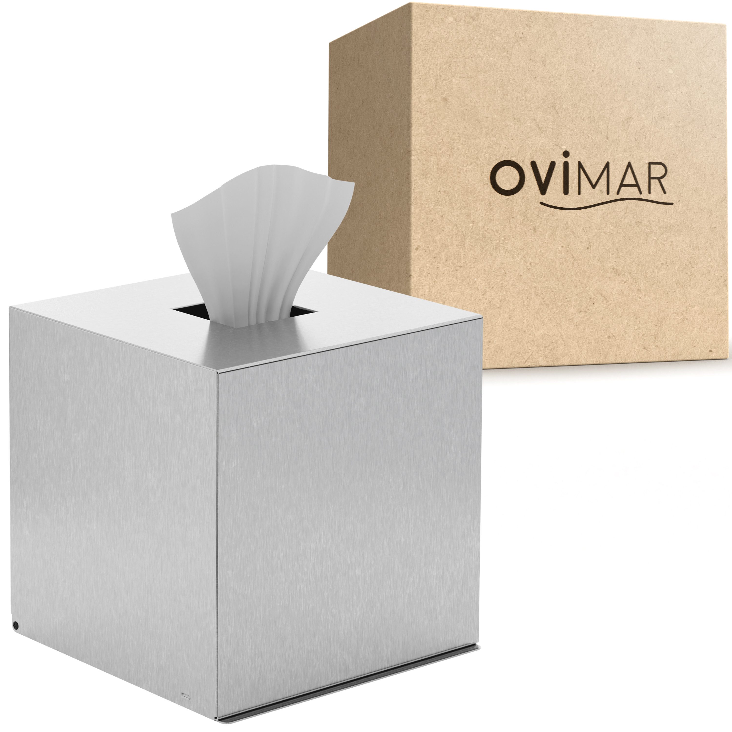 ovimar Papiertuchbox (1 St), aus Edelstahl in Silber zur