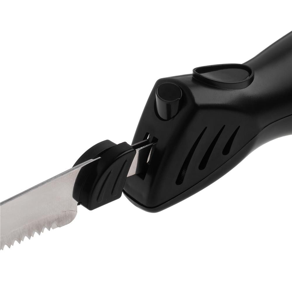 Camry Elektromesser CR 4513, elektrisches Messer, Küchenmesser, Edelstahl, schwarz