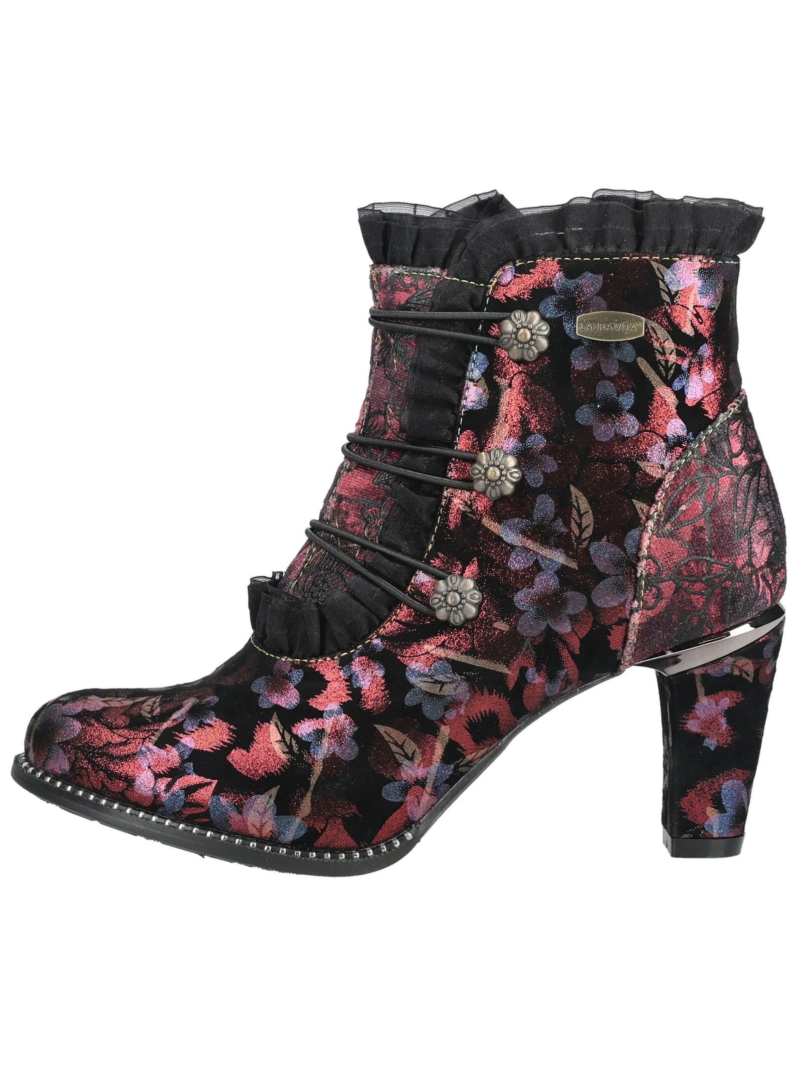 LAURA VITA LAURA VITA Stiefelette Leder/Textil High-Heel-Stiefelette