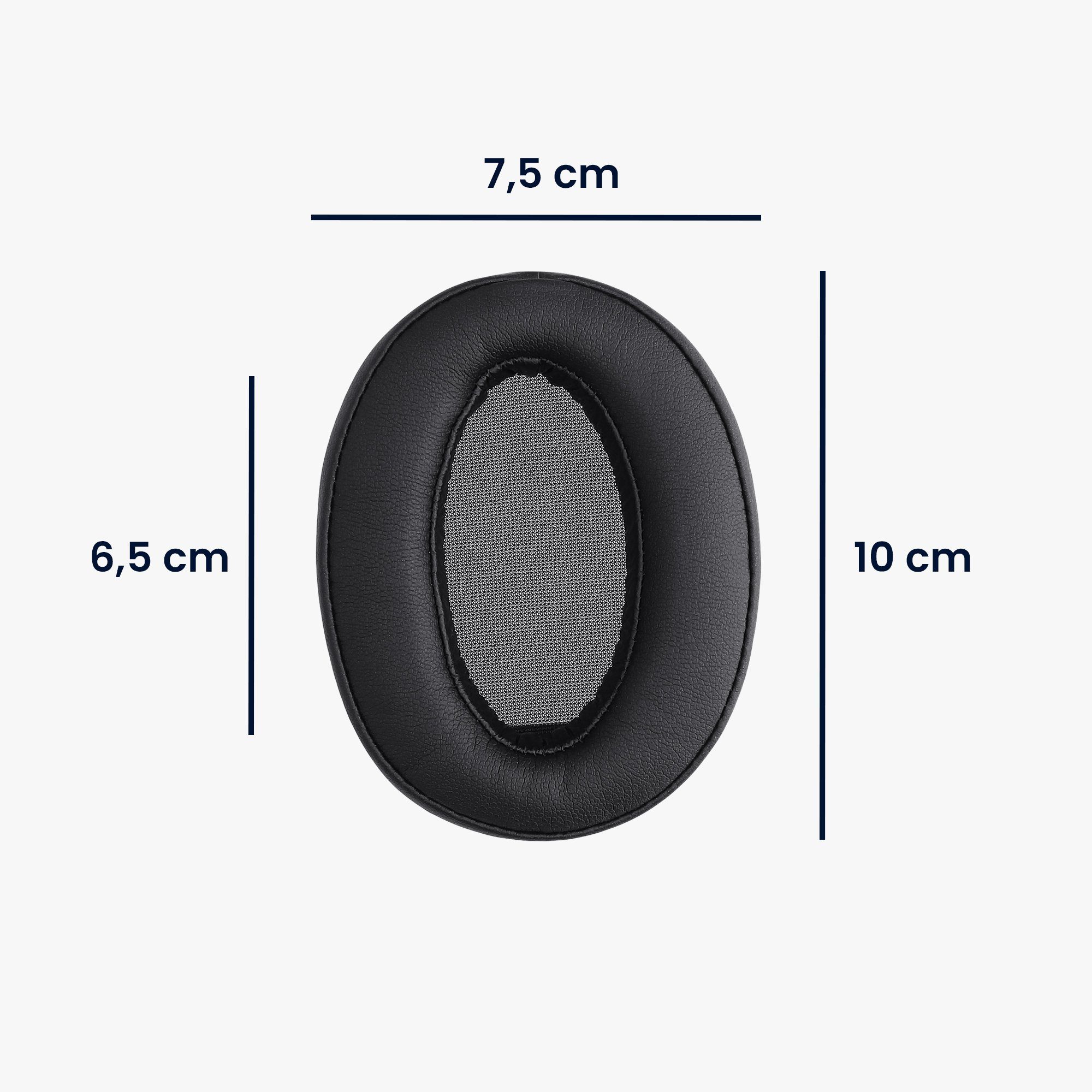 kwmobile 2x Ohr WH-H910N Ohrpolster (Ohrpolster Headphones) Over Sony Polster - Kopfhörer Ear für Kunstleder Schwarz Polster für