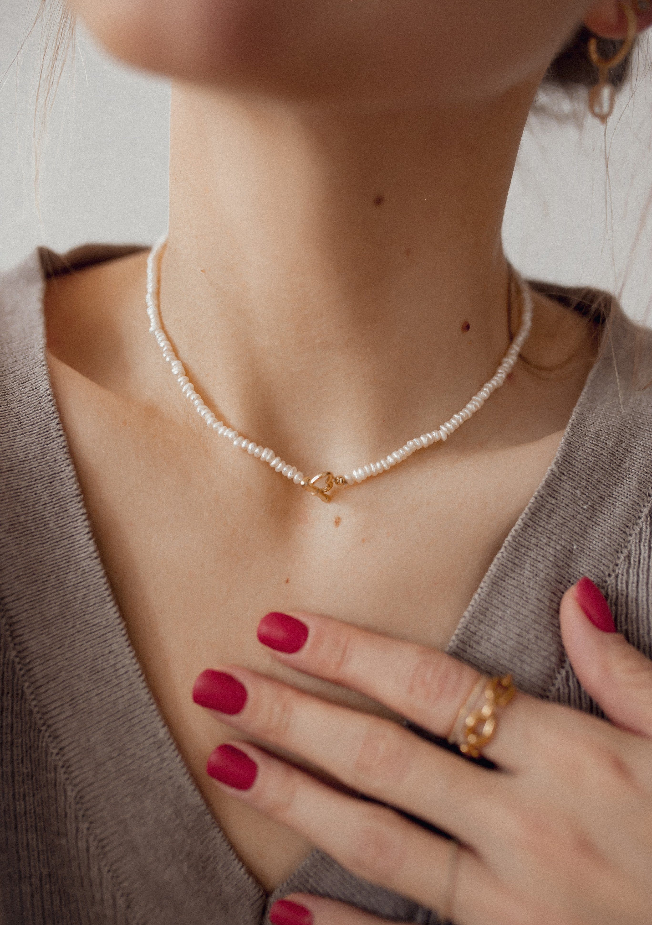 Hey Happiness Perlenkette Herz Steg Verschluss günstig online kaufen