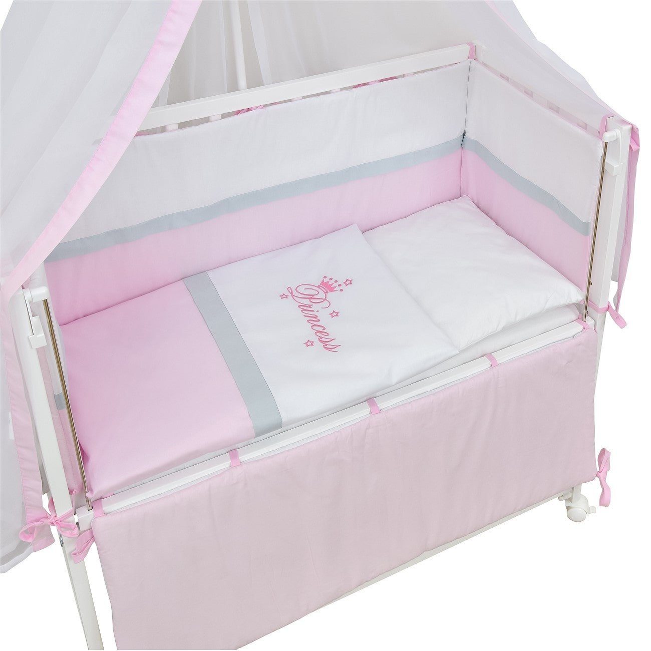 Baby-Delux Beistellbett Babybett Princess, Stillbett 90x40 weiß höhenverste günstig online kaufen