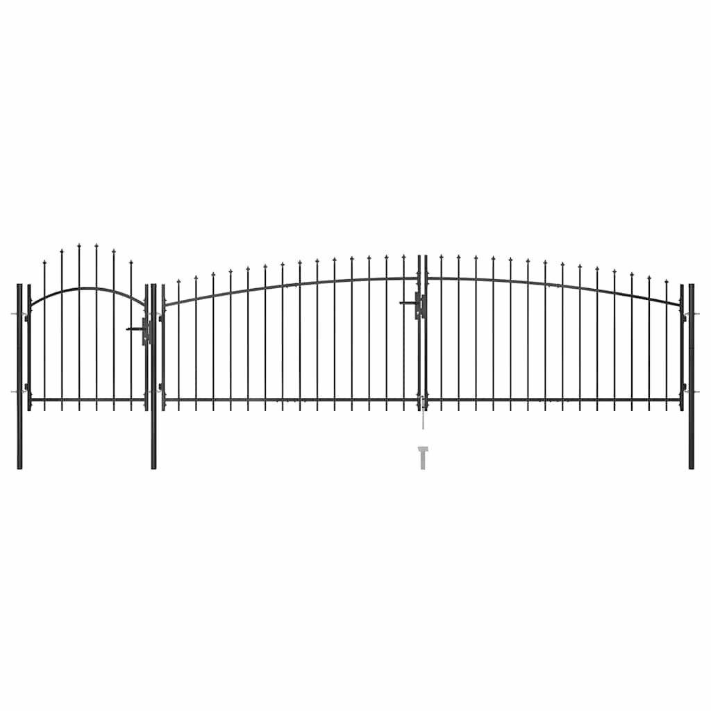vidaXL Gartentor Gartentor mit Speerspitzen 5x1,5 günstig online kaufen