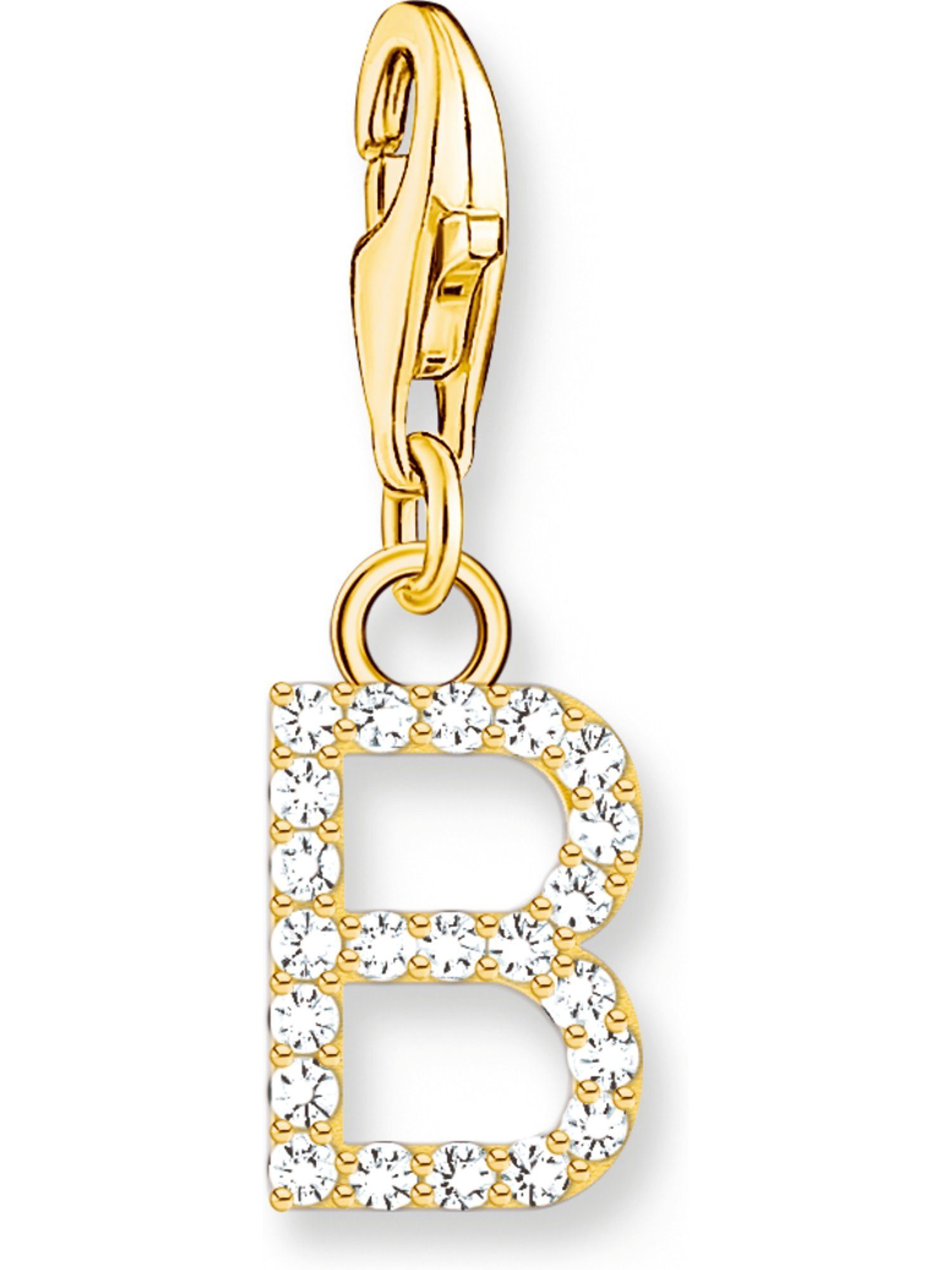 Kettenanhänger Thomas Sabo Damen-Charm 925er Silber Zirkonia