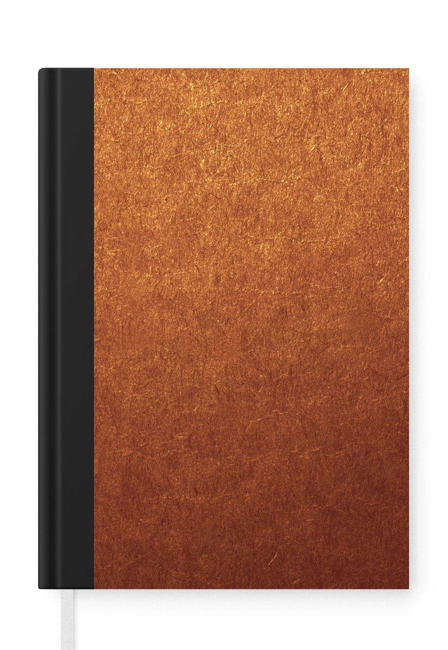 MuchoWow Notizbuch Rost - Abstrakt, A5, 98 Notizheft, Seiten, Journal, Haushaltsbuch Tagebuch, Bronze - Merkzettel