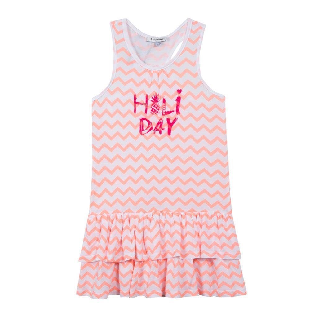 3 Pommes A-Linien-Kleid Kleid 3 Pommes Trägerkleid Kleid Holiday peche moyen (kein Set, 1-tlg) Markenlabel