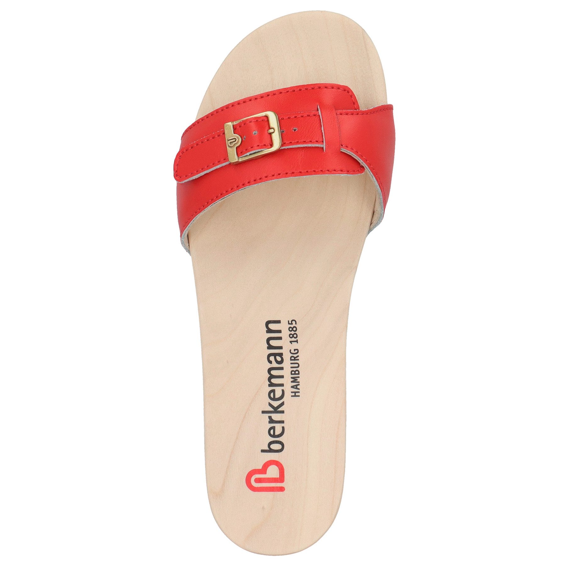 BERKEMANN Berkemann Erwachsene Holz Peggy Pantolette Leder Pantolette