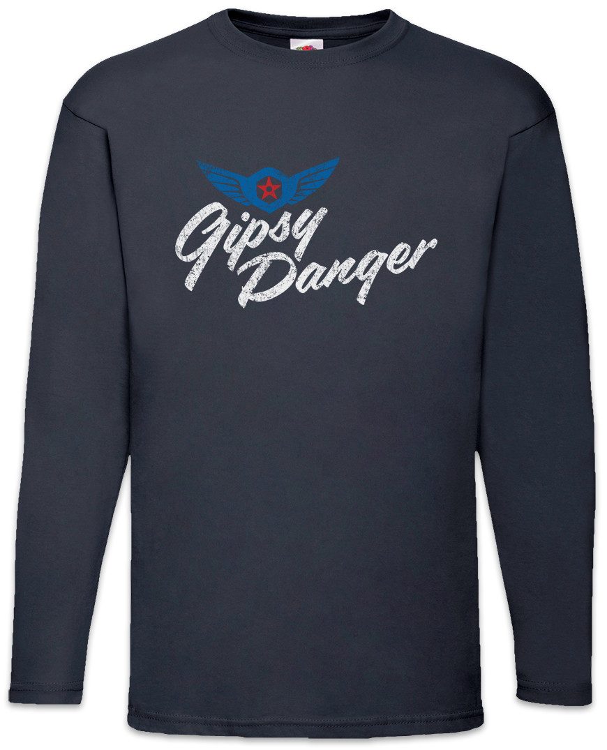 Langarmshirt Vintage Gipsy Danger Logo Langarm T-Shirt Del Toro Kaiju Pacific Rim