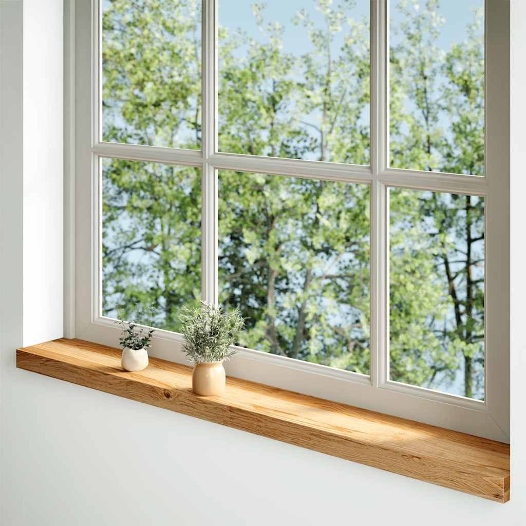 vidaXL Stufenmatte Fensterbänke 2 Stk. Hellbraun 110x15x2 cm Massivholz Eic günstig online kaufen