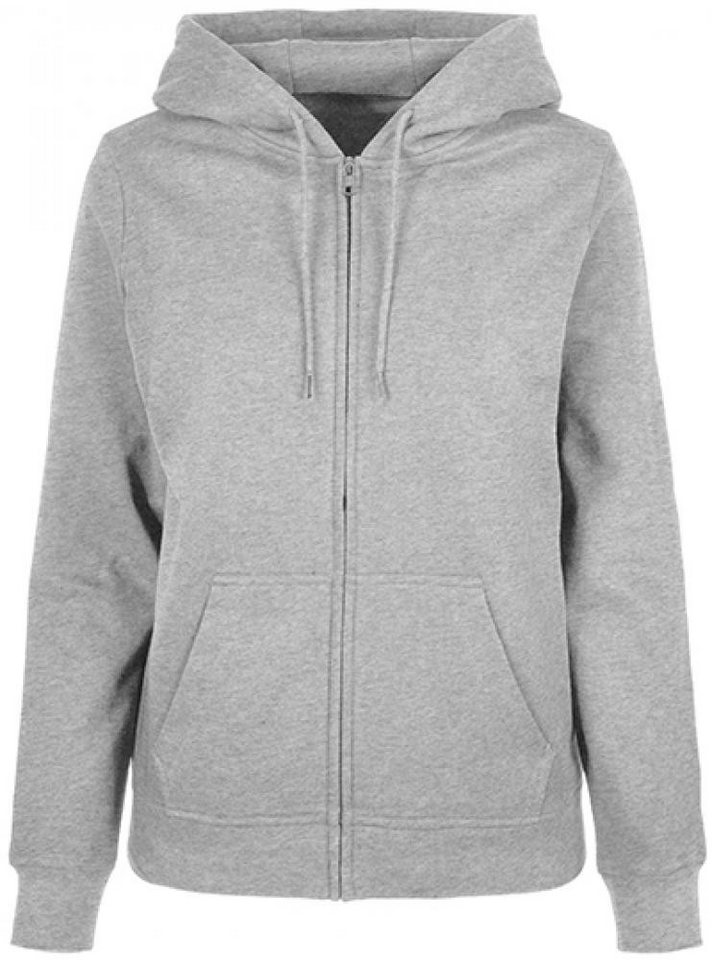 Build Your Brand Sweatjacke Ladies Basic Zip Hoody - Damen Kapuzen Sweatjacke