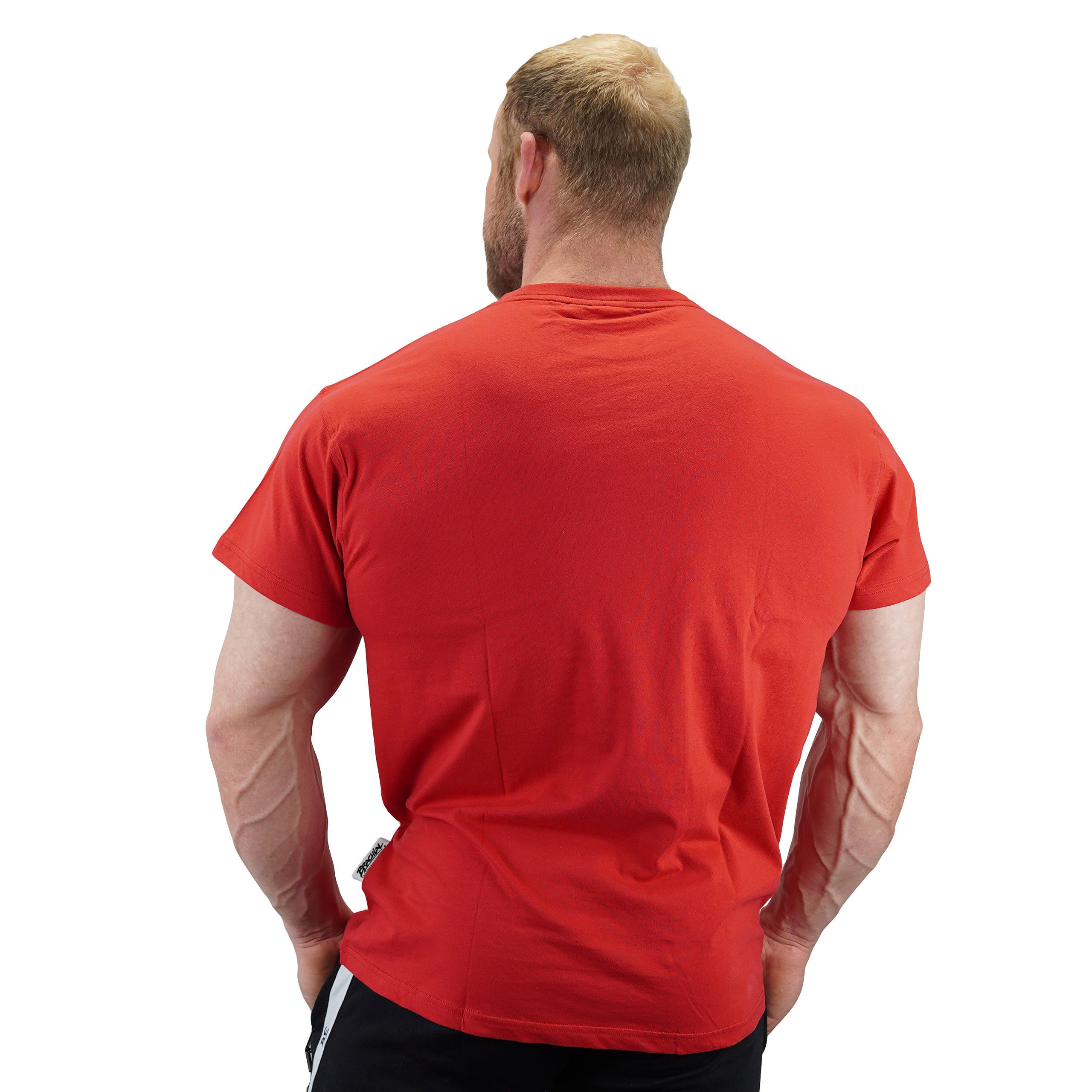 BRACHIAL THE LIFESTYLE COMPANY T-Shirt Brachial T-Shirt "Middle" rot/weiß