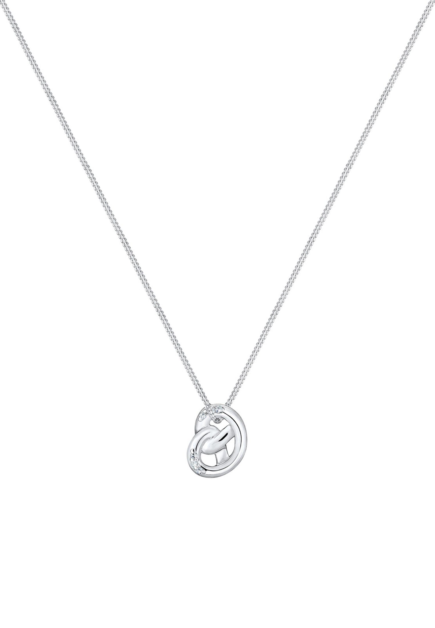 Elli Kette mit Anhänger Brezel Kristalle günstig online kaufen