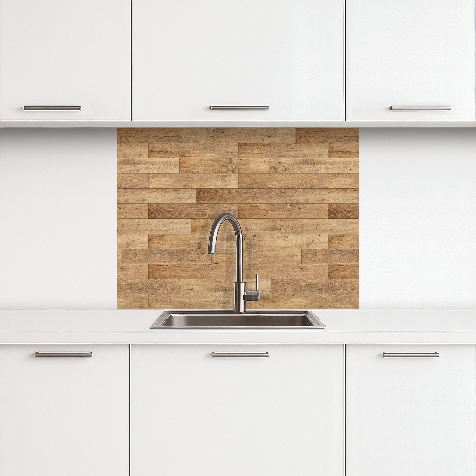 KitchenYeah Küchenrückwand selbstklebend Muster - Parkett - Muster, (1-tlg) günstig online kaufen