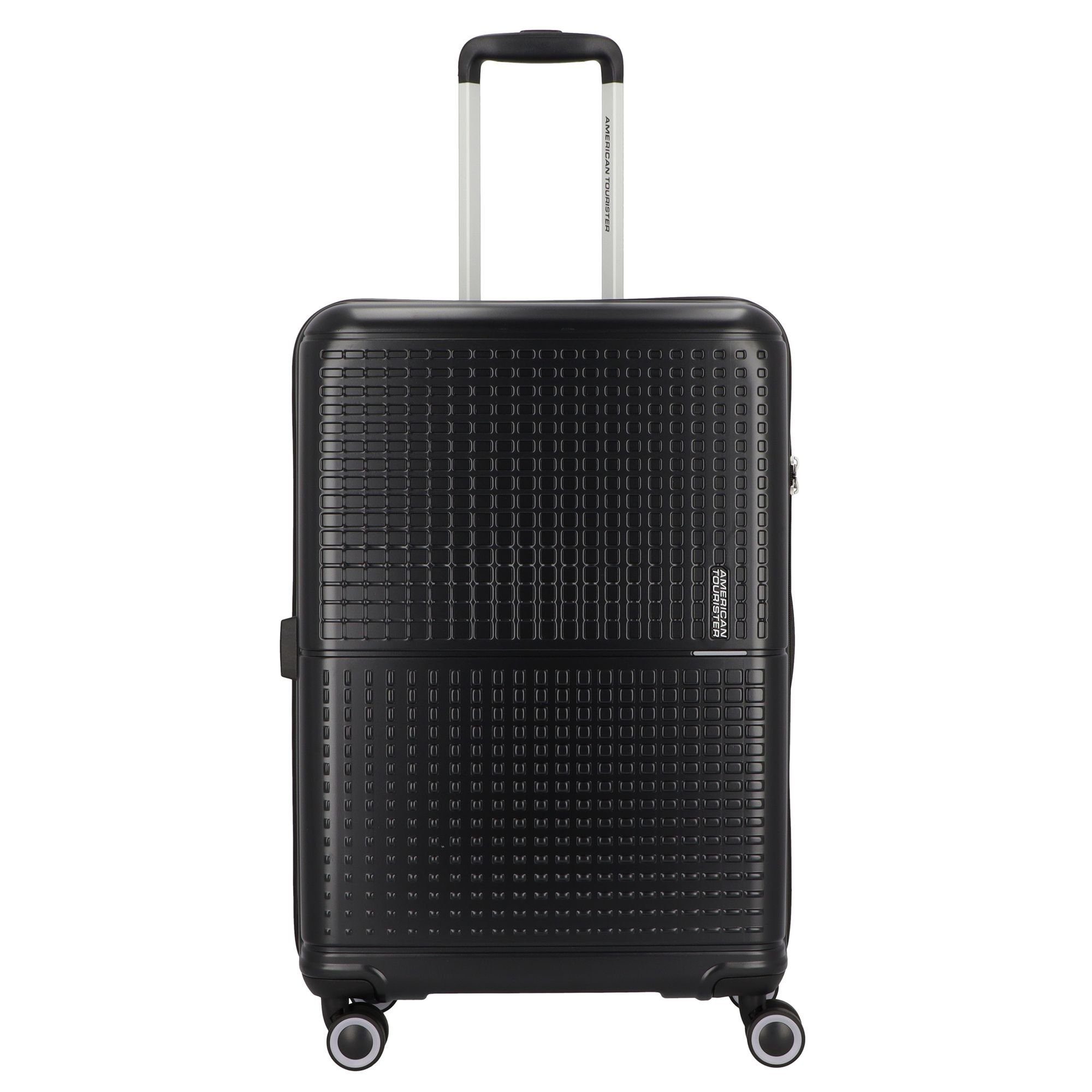 ABS black Rollen, Geopop, Tourister® shadow American 4 Hartschalen-Trolley