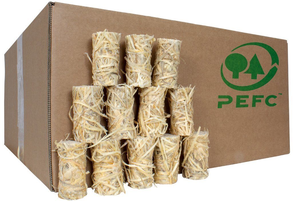 Trendyshop365 Grillanzünder Ökologische Holzwolle aus Bayern, 5 kg, (Vorrats-Sparpack, Anzündwolle, Kaminanzünder, Bioanzünder), 100% natürlich, aus nachhaltiger Forstwirtschaft, PEFC zertifiziert