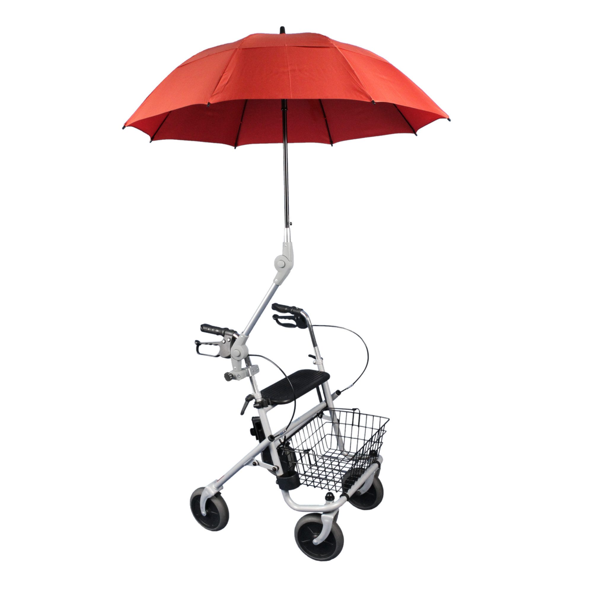 Rolko Kohlgrüber GmbH Rollator Regenschirm für Rollator aus Microfaser mit Halterung