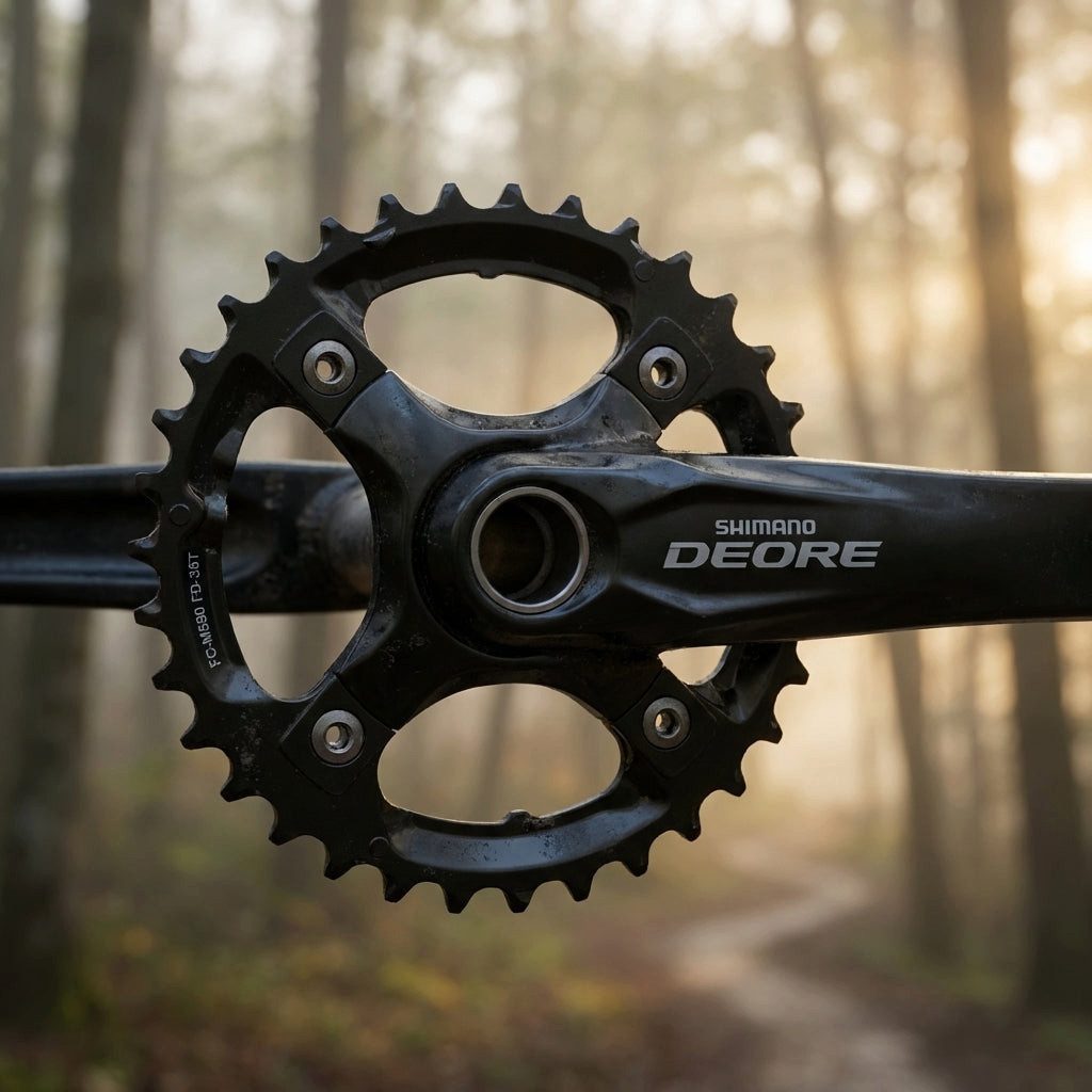 Kettenschaltung SHIMANO Kettenblatt DEORE FC-M590/FC-M591 36 Zähne - präzise Schaltper