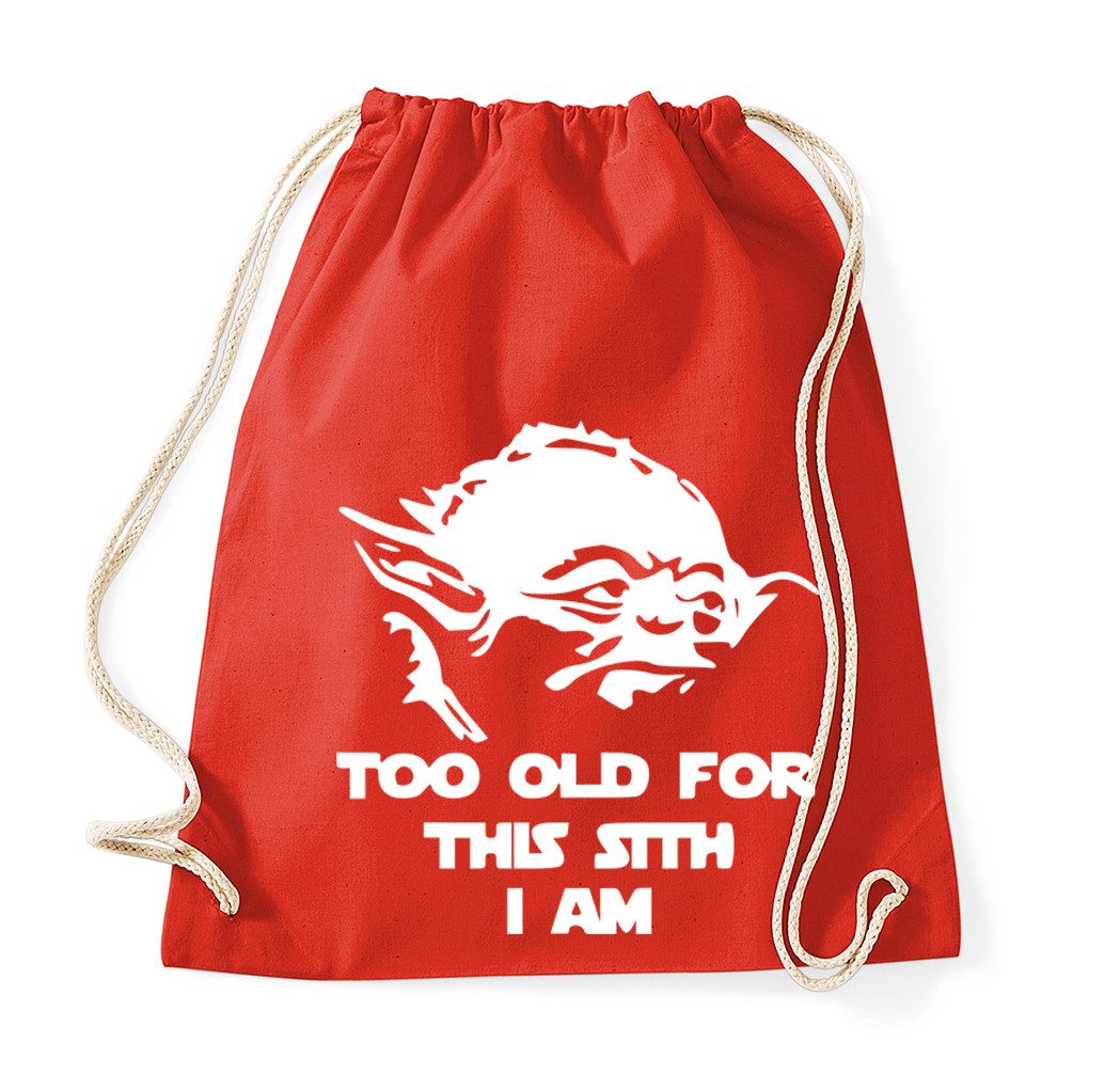 Blondie & Brownie Turnbeutel oldSith Turnbeutel Yoda Motiv Print Spruch Fan Tasche (Einzelartikel, Einzelartikel), oldSith_Beutel Yoda motiv Turnbeutel