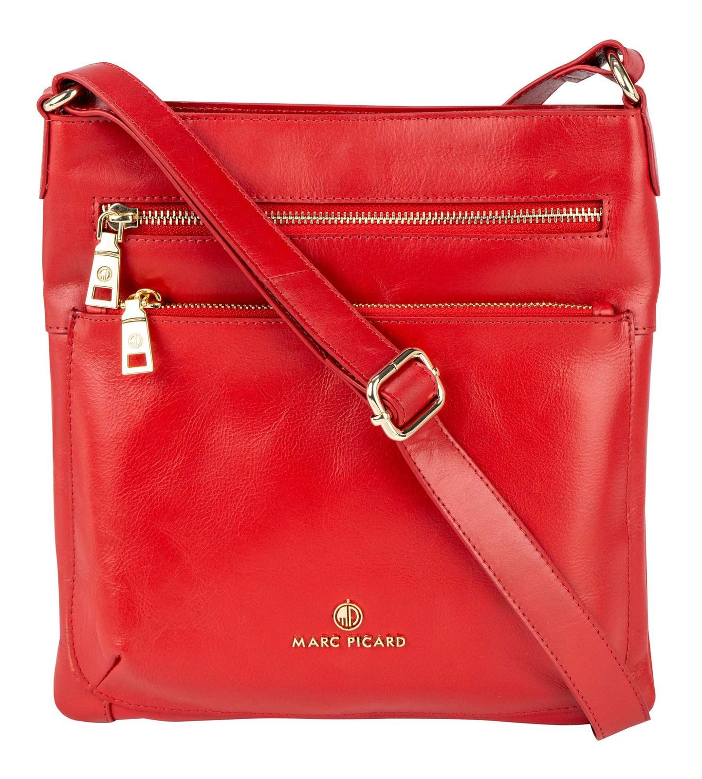 Marc Picard Umhängetasche Crossover Bag, aus echtem Rindsleder