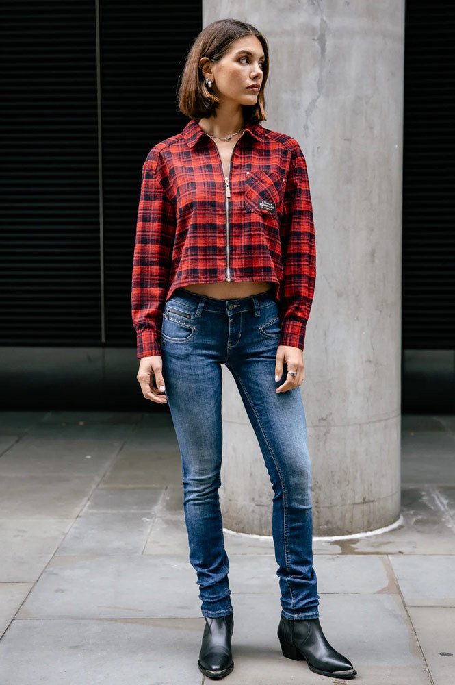 Freeman T. Porter Slim-fit-Jeans Alexa slim Super stretch Denim Fever 4-Pocket Style mit Stretch