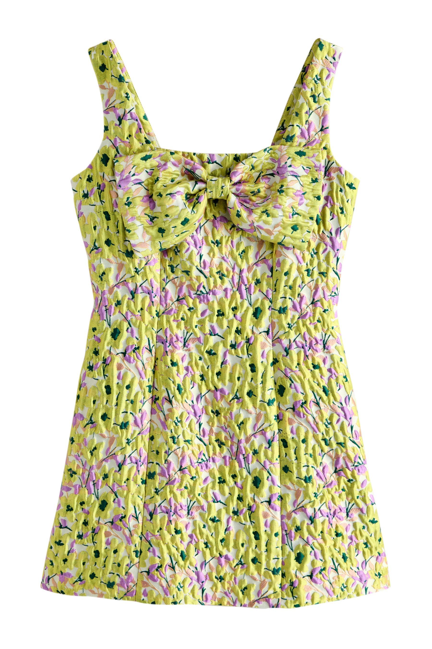 Next Minikleid Ärmelloses Minikleid mit Frontschleife (1-tlg)